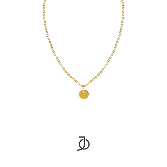 Jo Mini Disc With Thin Chain Dangle