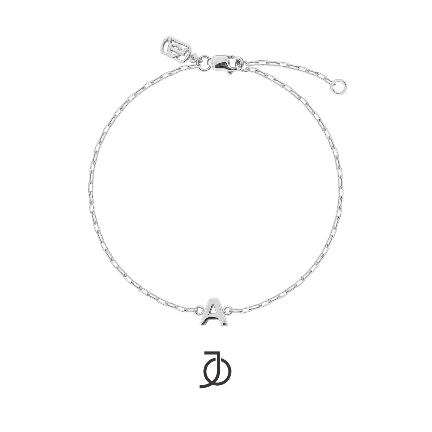 Jo Alphabet Mini Paper Clip Bracelet