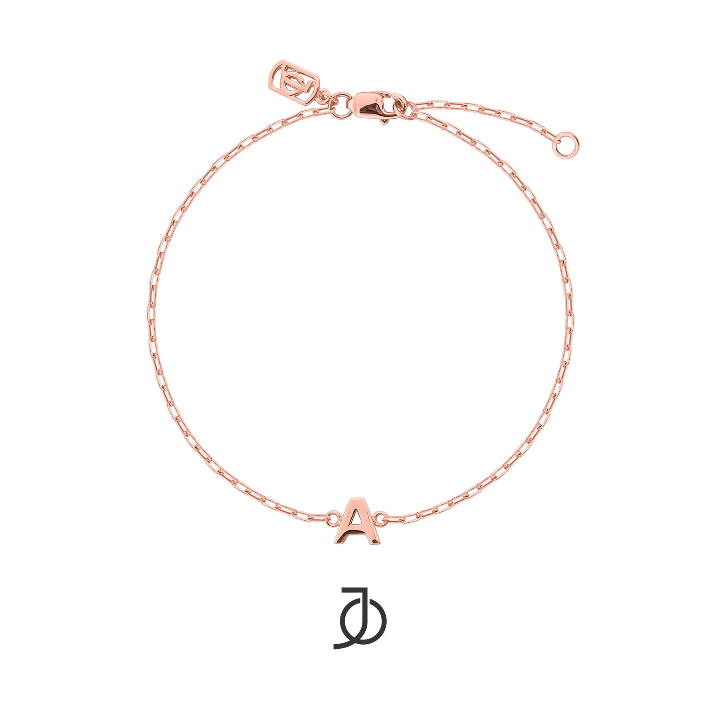 Jo Alphabet Mini Paper Clip Bracelet
