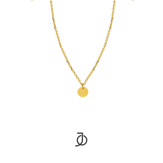 Jo Mini Disc With Thin Chain Dangle