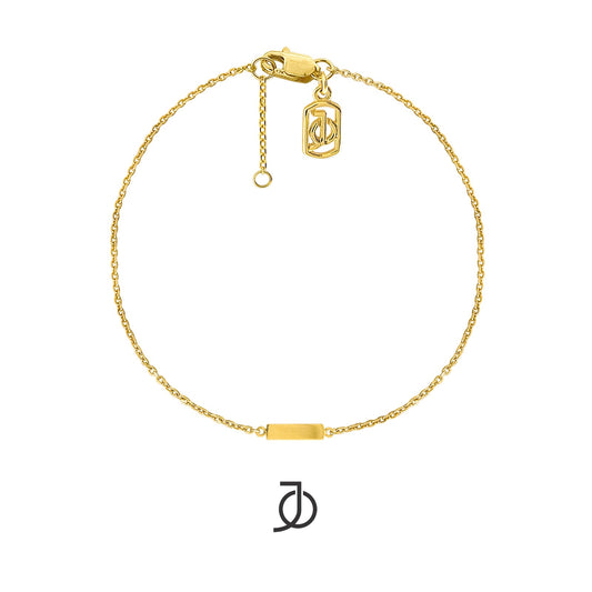 JO Flat Bar Chain Bracelet