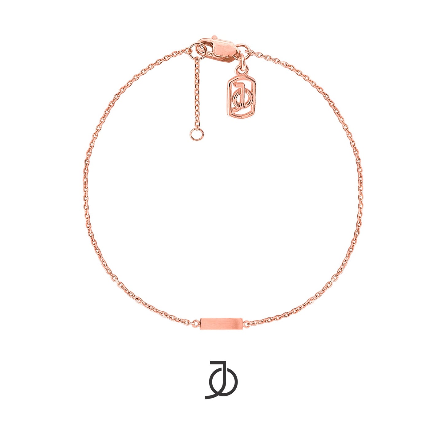 JO Flat Bar Chain Bracelet