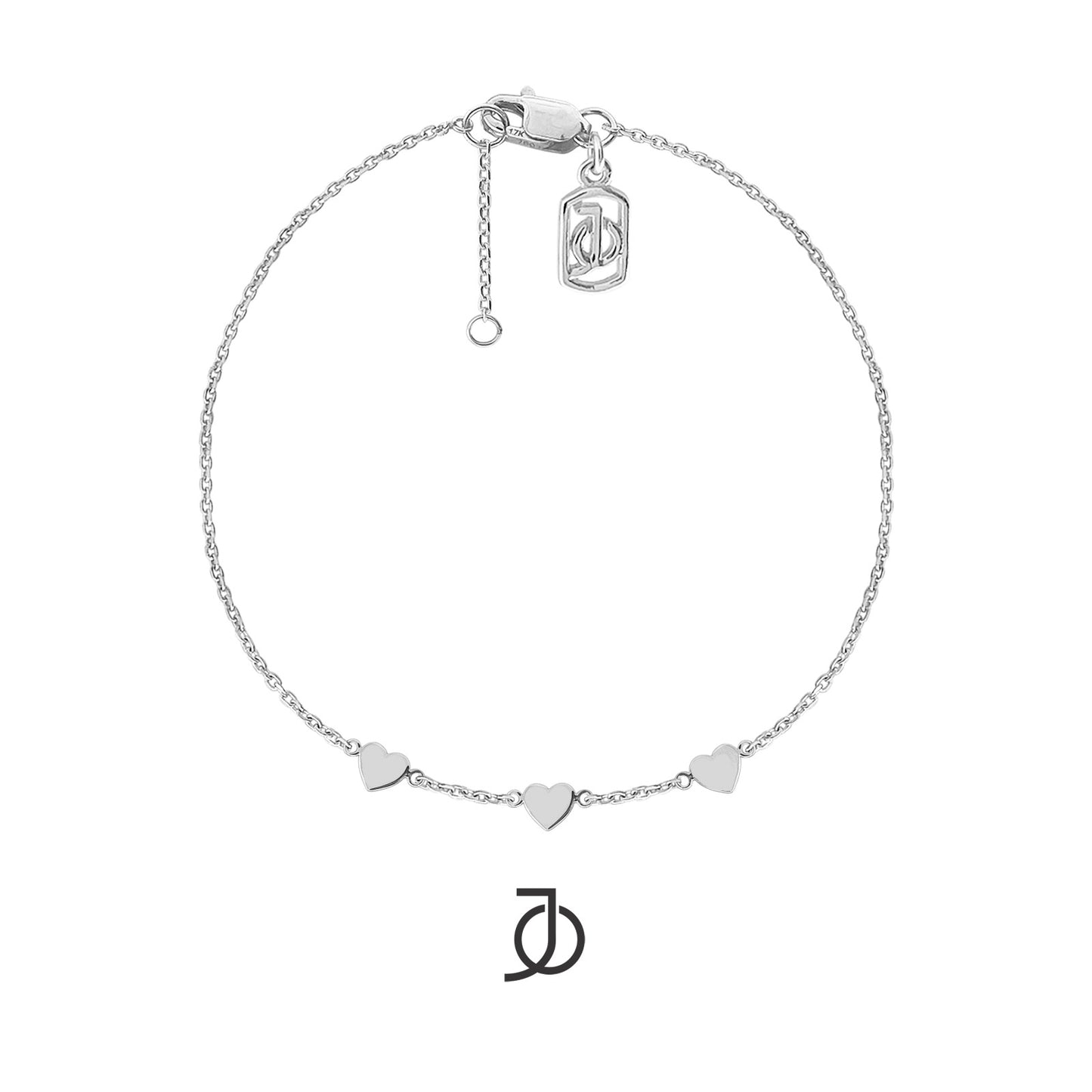 Jo 3 Mini Heart Chain Bracelet