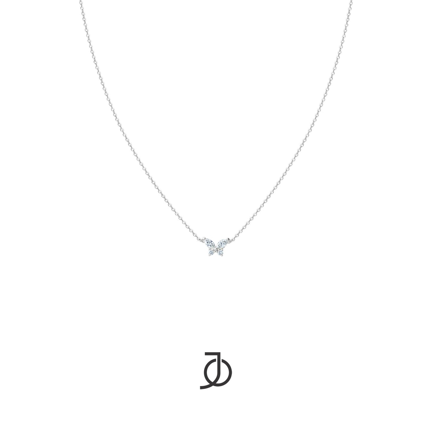 JO Kalung Emas - MARQUISE BUTTERFLY NECKLACE 17K