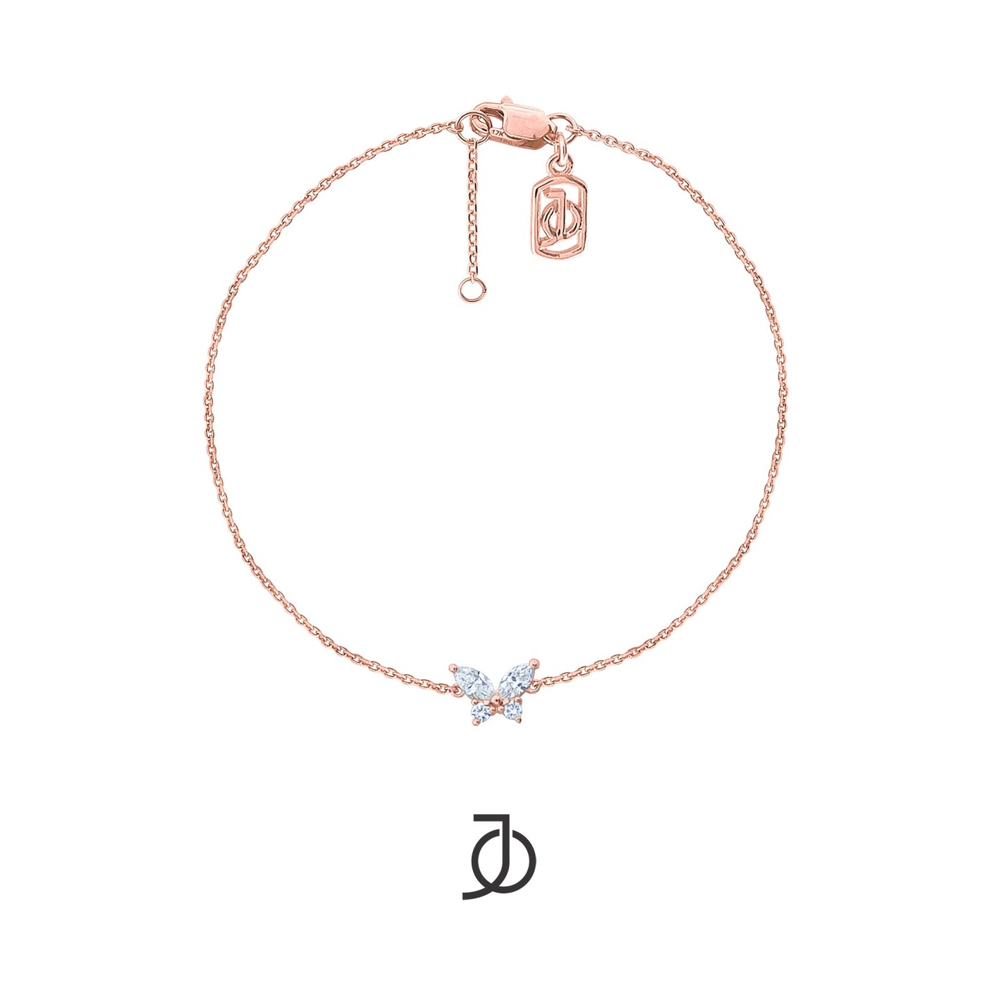 JO Gelang Emas - MARQUISE BUTTERFLY BRACELET 17K
