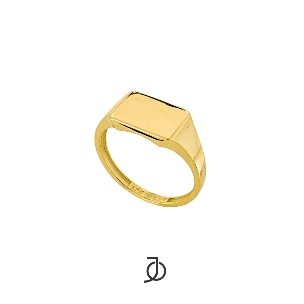 JO Mini Hex Signet Ring