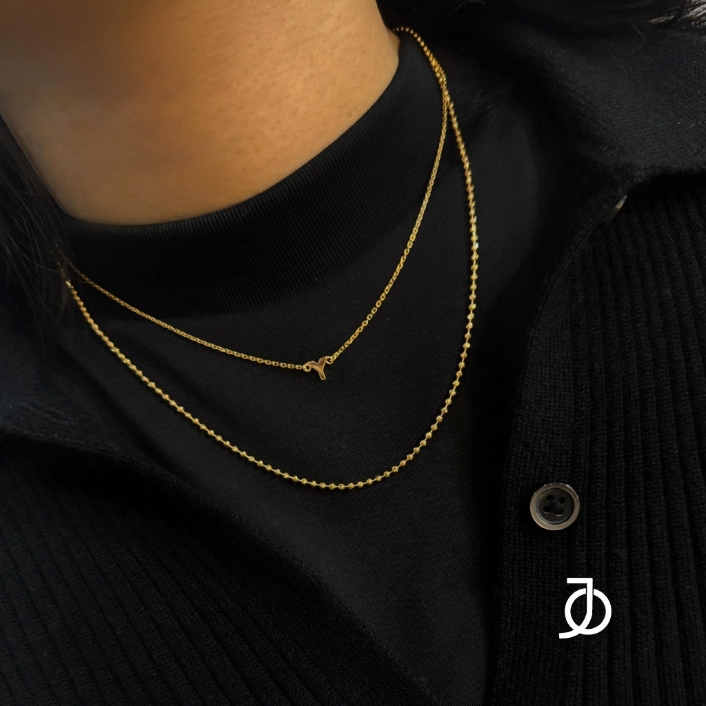 JO Diamond Cut Beaded Chain