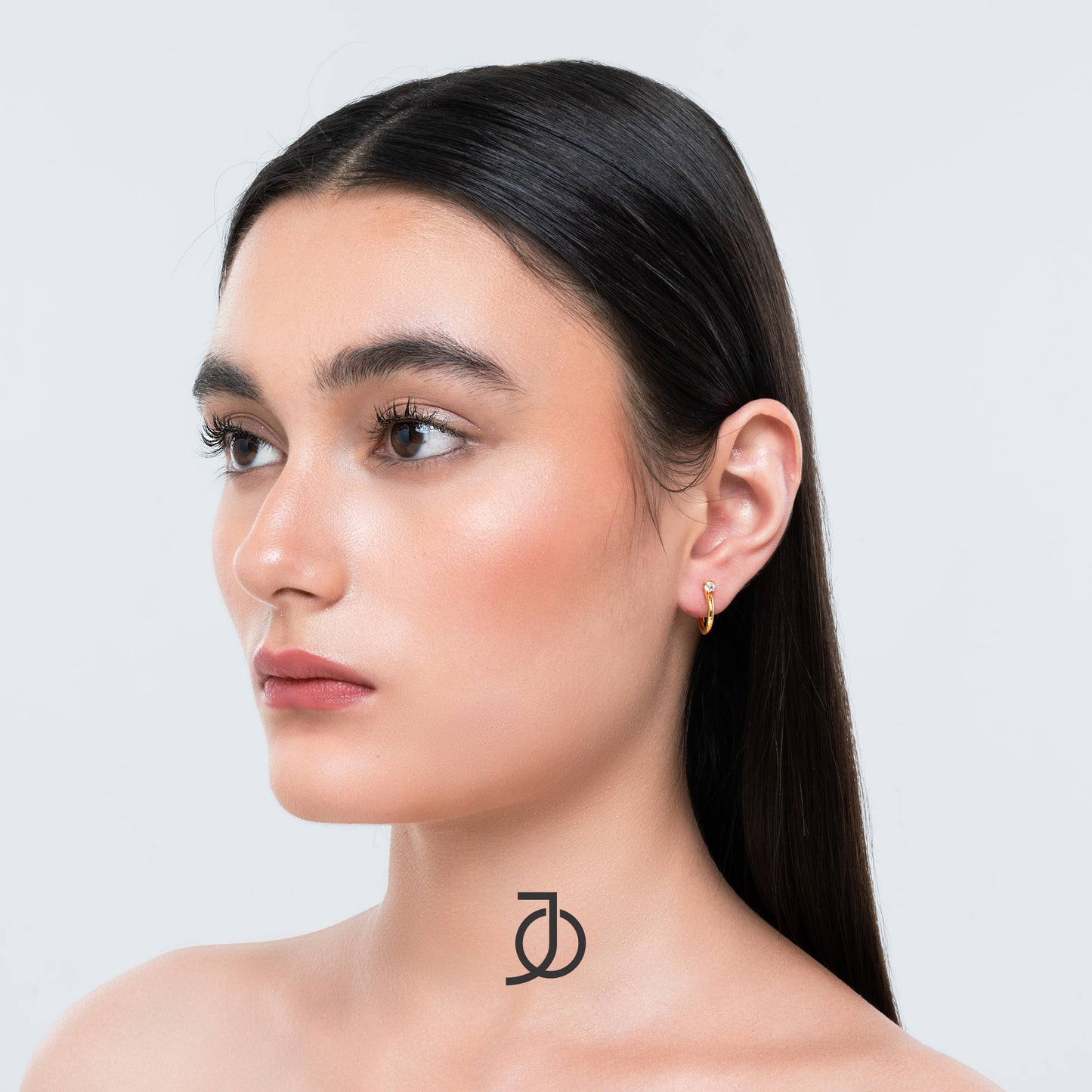 JO Floating Diamond Hoops