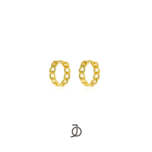 JO Chain Huggies Studs