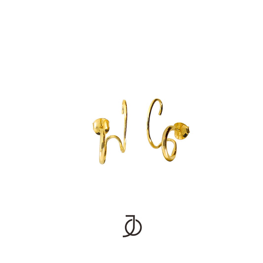 JO Double Illusion Ear Wrap Stud 17k