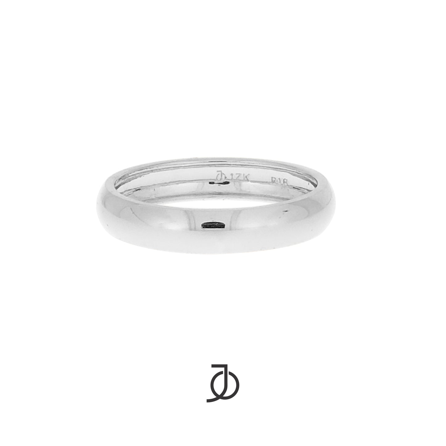 JO Cincin Emas - 4mm Curved Band 17k