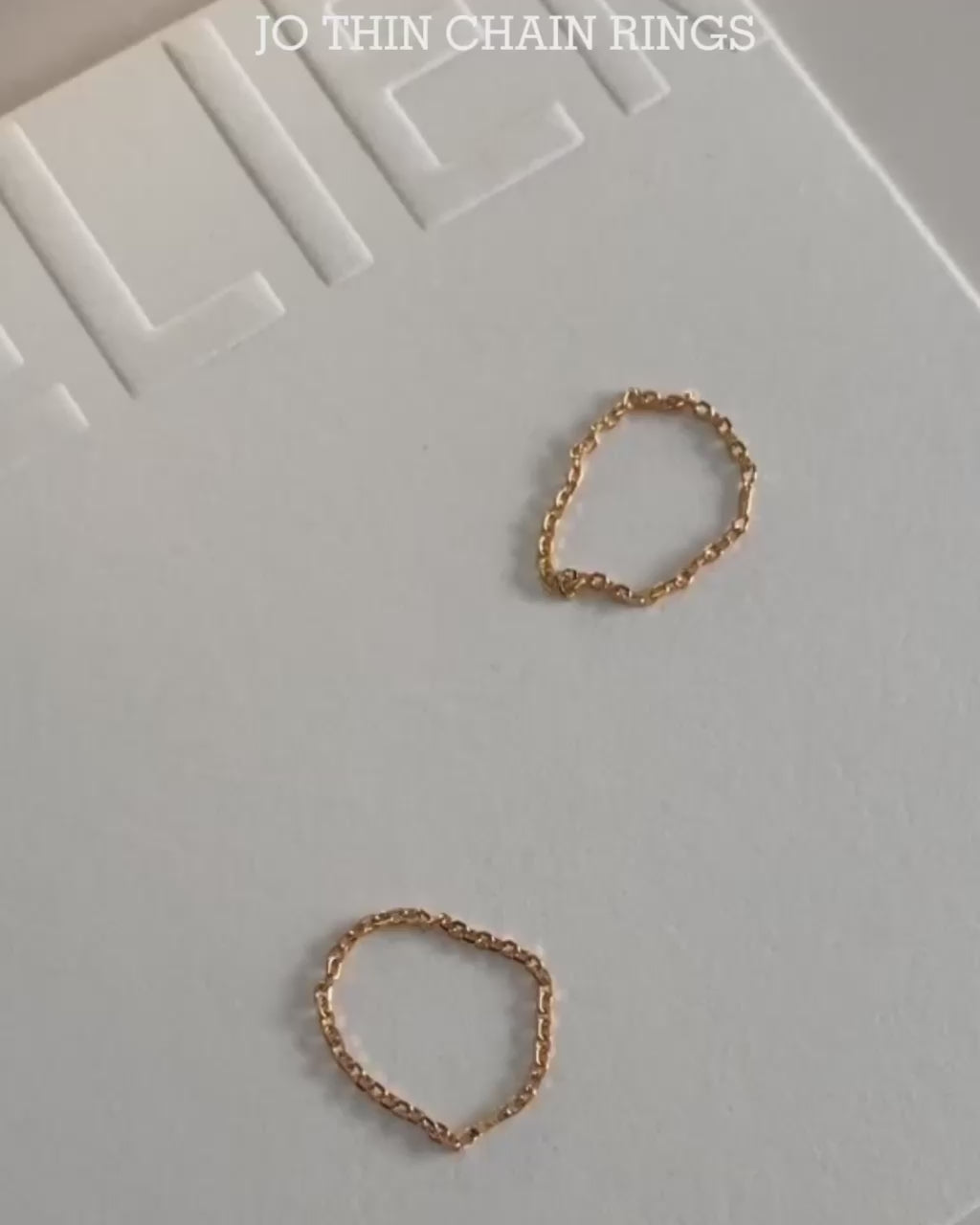 JO Thin Chain Ring