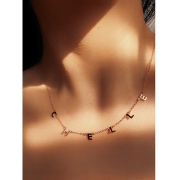 Jo Alphabet Thin Chain Custom