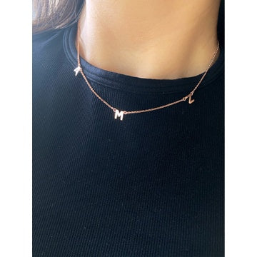 Jo Alphabet Thin Chain Custom