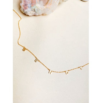 Jo Alphabet Thin Chain Custom