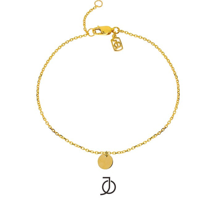 Jo Mini Disc With Thin Bracelet Dangle