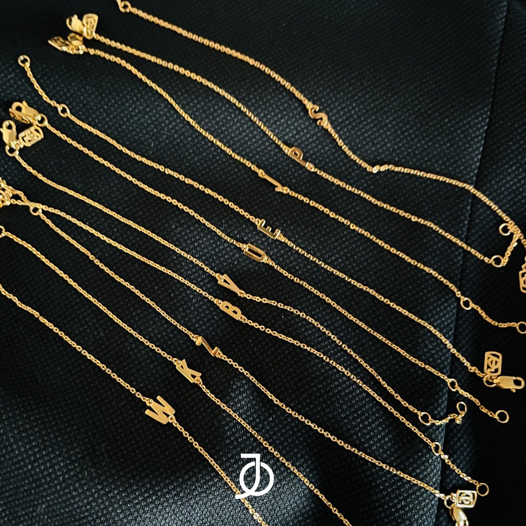 JO Horizontal Alphabet Bracelet