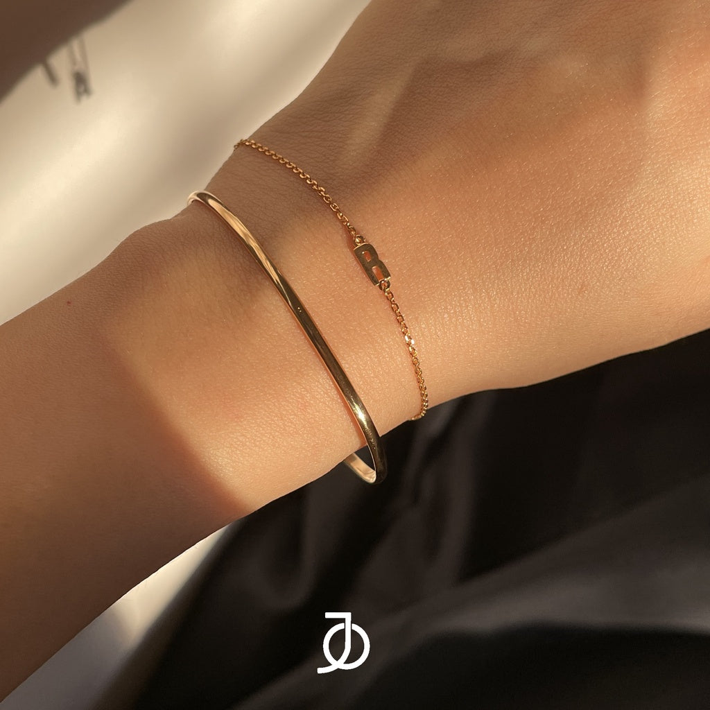 JO Horizontal Alphabet Bracelet