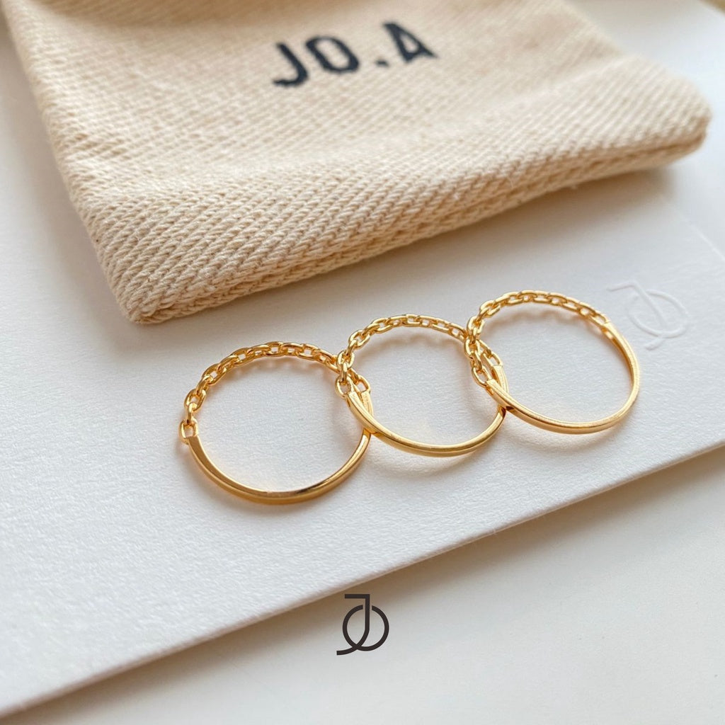 JO Pinky Mini Link Rings