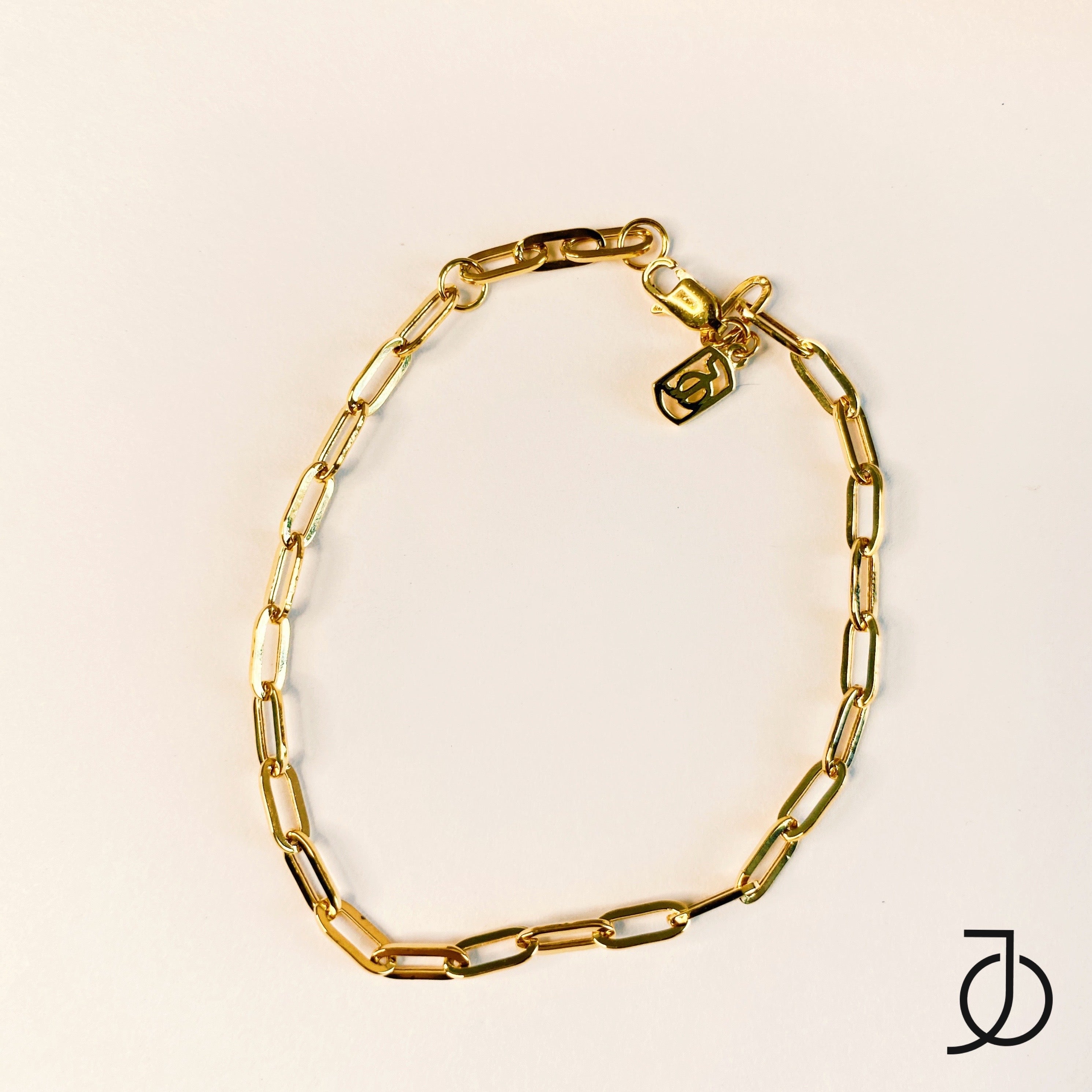 JO Paper Clip Bracelet