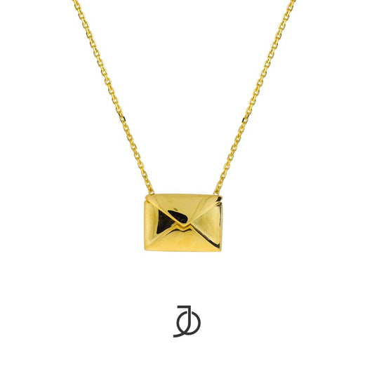 JO Envelope Locket Necklace