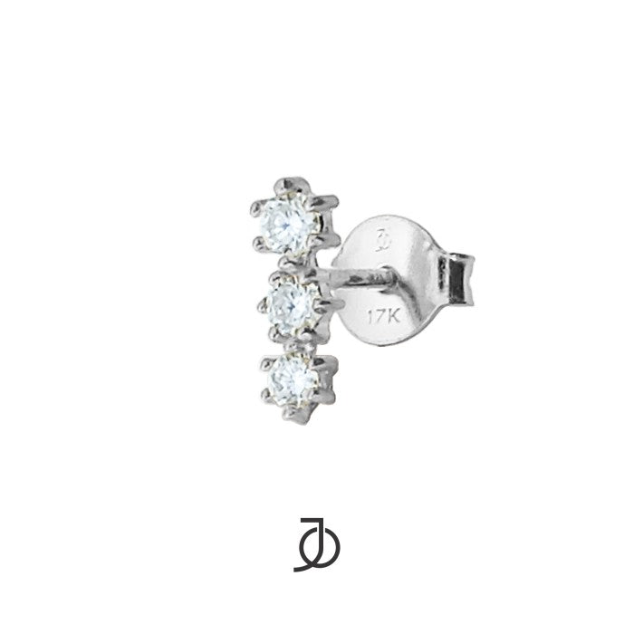 JO Bar 3 Mini Diamonds Studs