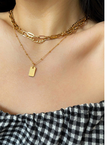 JO Rec Tag Pendant