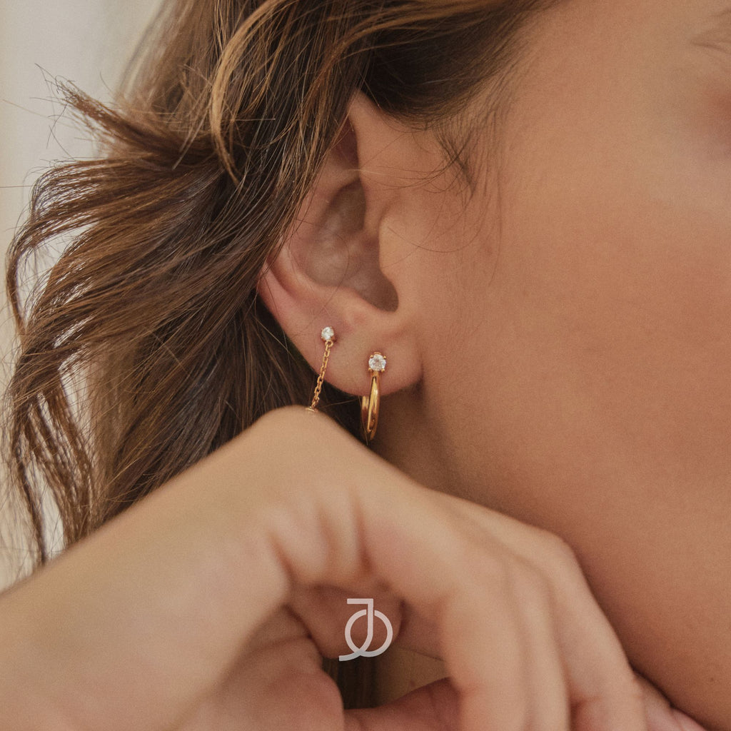 JO 2 Mini Diamond Drop Studs