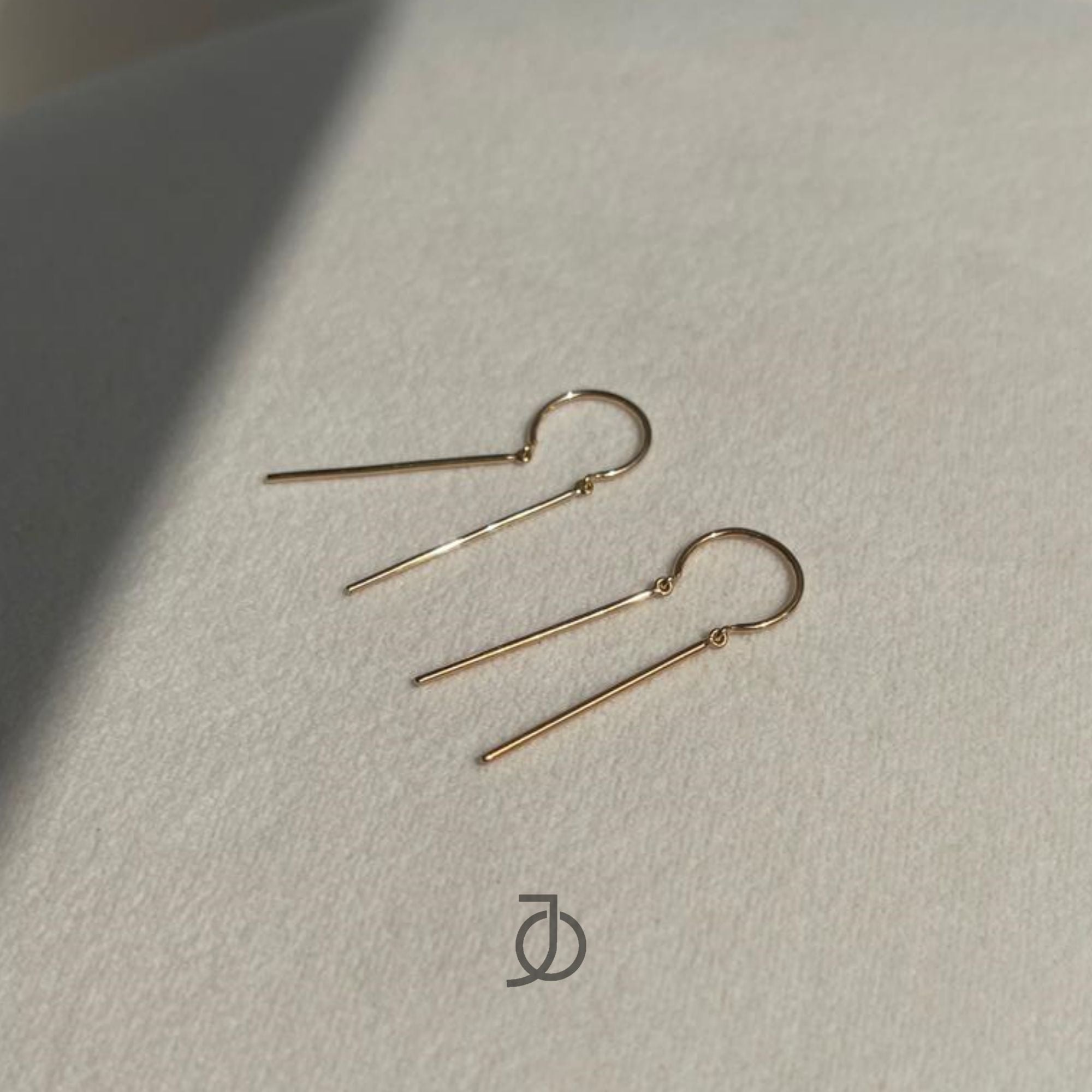JO Double Thin Bar Earrings
