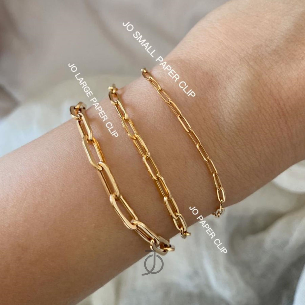 JO Paper Clip Bracelet