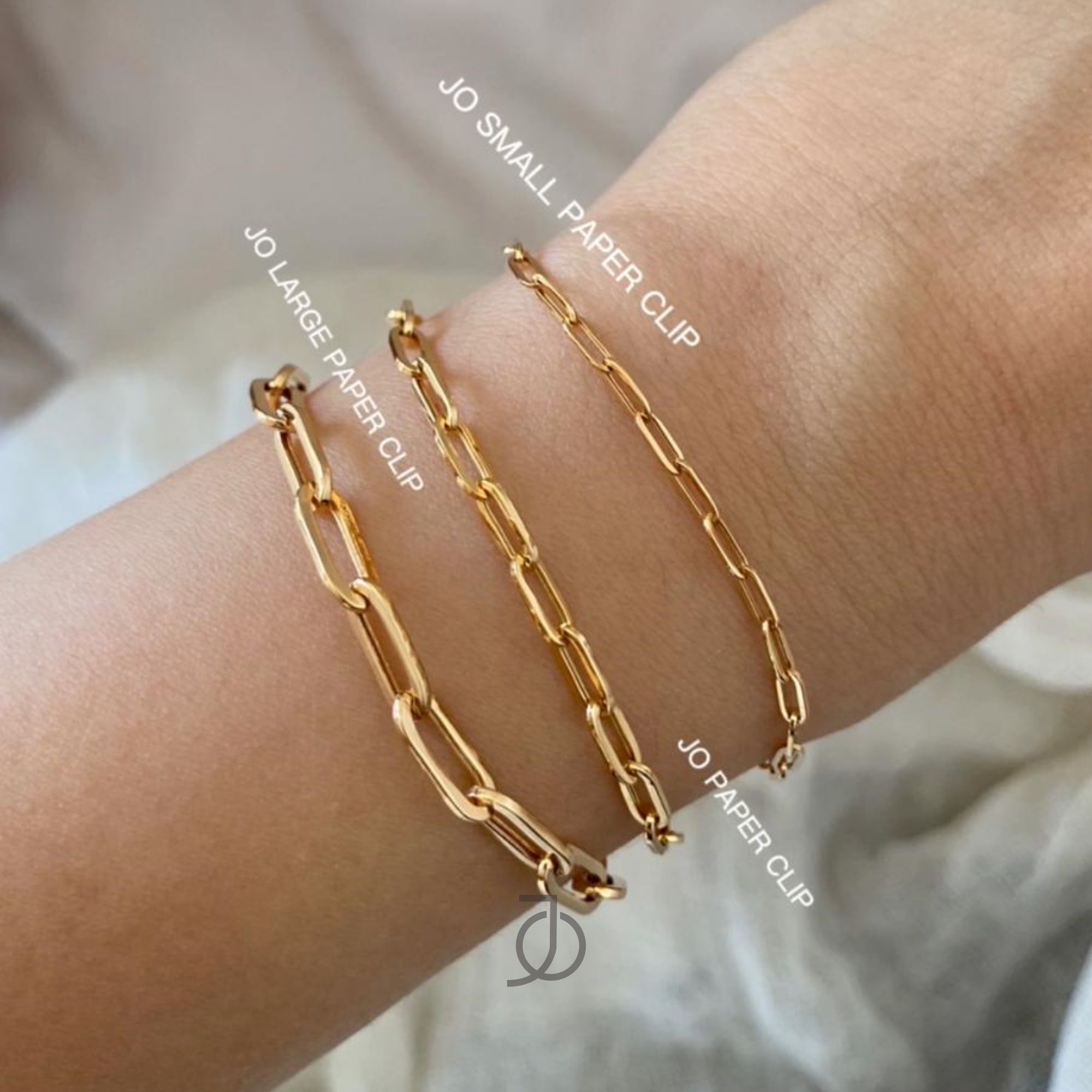 JO Paper Clip Bracelet