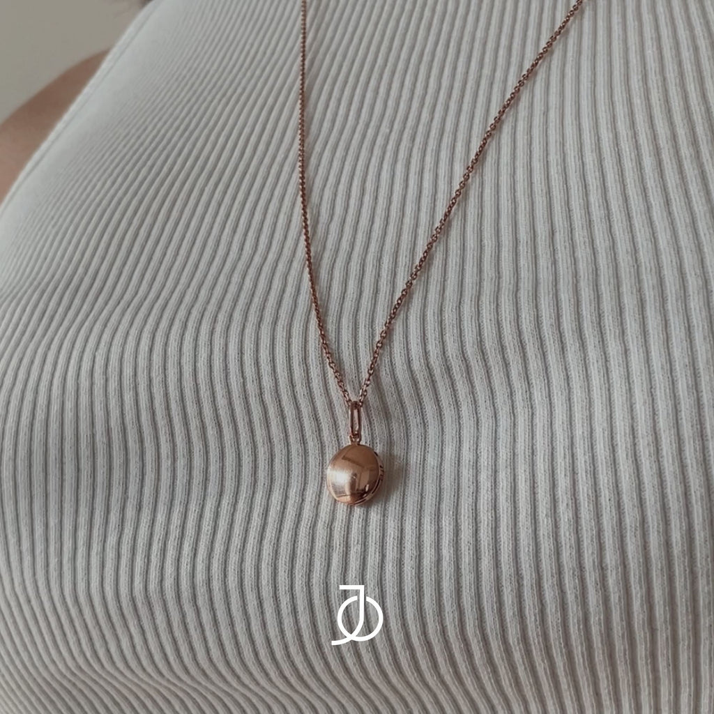JO Round Locket Pendant