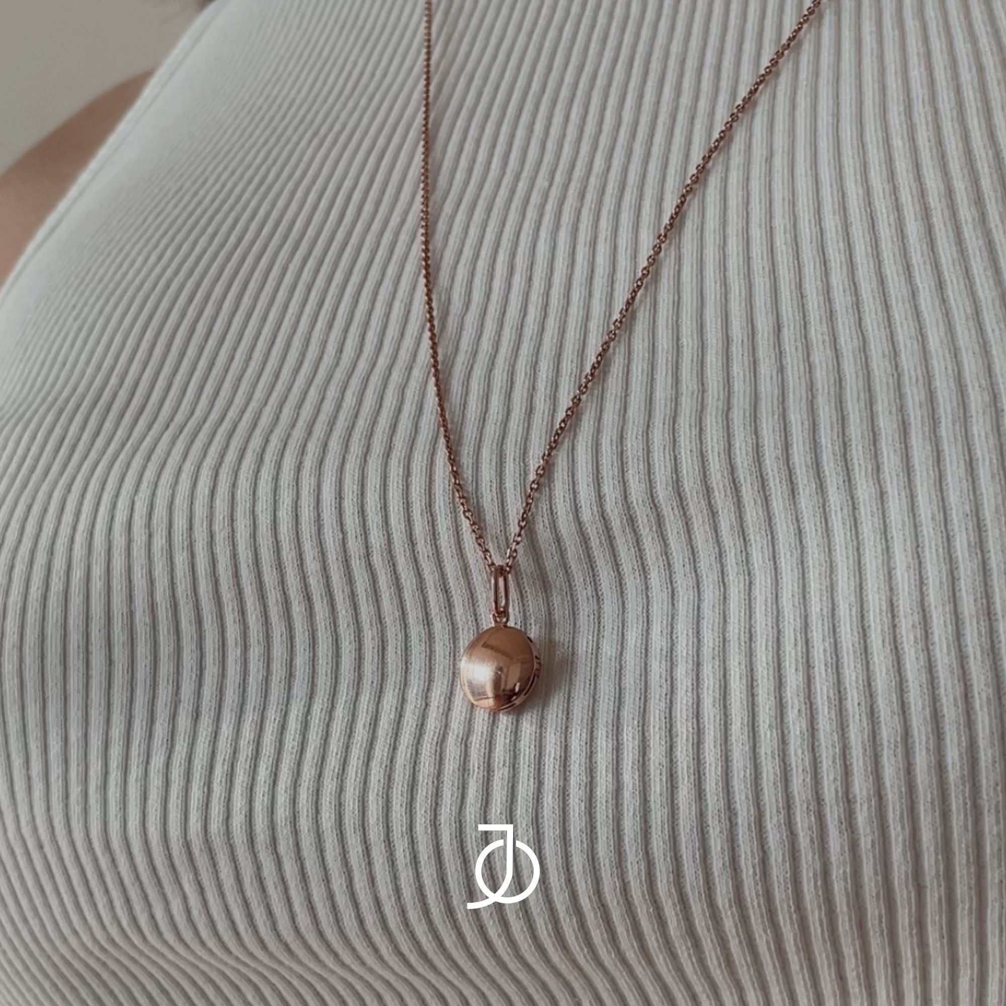 JO Round Locket Pendant