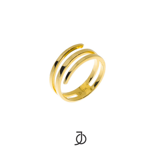 JO Coil Gold Pinky Ring 17k